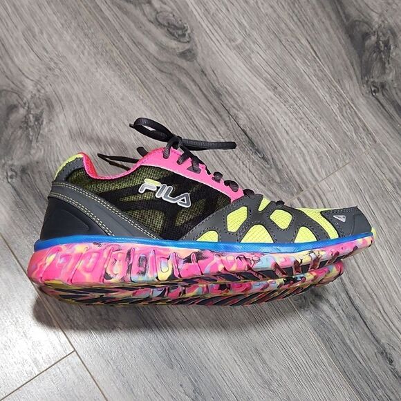 EUC FILA Shadow Sprinter Multi Colored Coolmax Sneakers - Picture 7 of 8